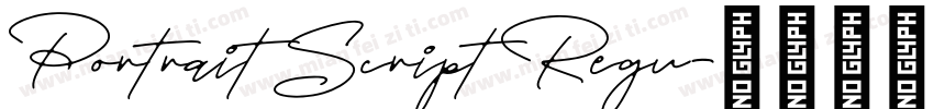 Portrait Script Regu字体转换